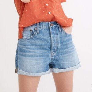 Madewell Orange Polka Dot Button-Down Shirt